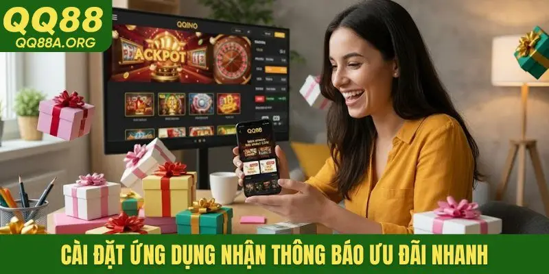Cài đặt ứng dụng nhận thông báo ưu đãi nhanh