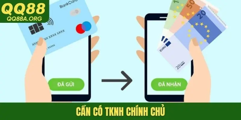Cần có TKNH chính chủ