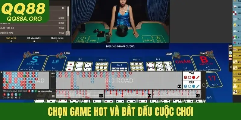 Chọn game HOT và bắt đầu cuộc chơi