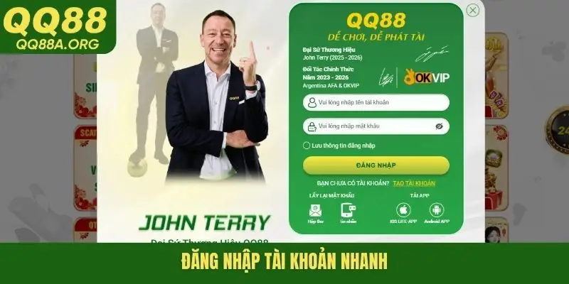 Đăng nhập tài khoản nhanh