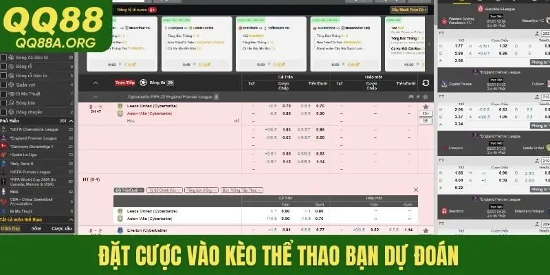 Đặt cược vào kèo thể thao bạn dự đoán