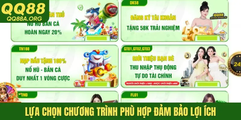 Lựa chọn chương trình phù hợp đảm bảo lợi ích