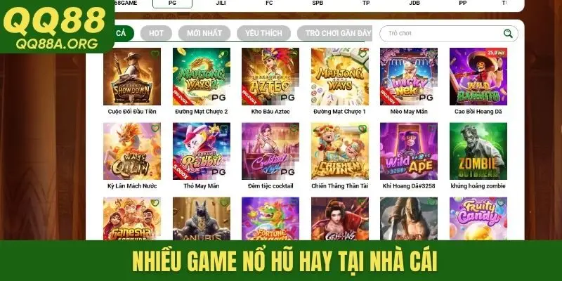 Nhiều game nổ hũ hay tại nhà cái