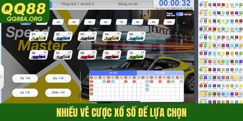 Nhiều vé cược xổ số để lựa chọn