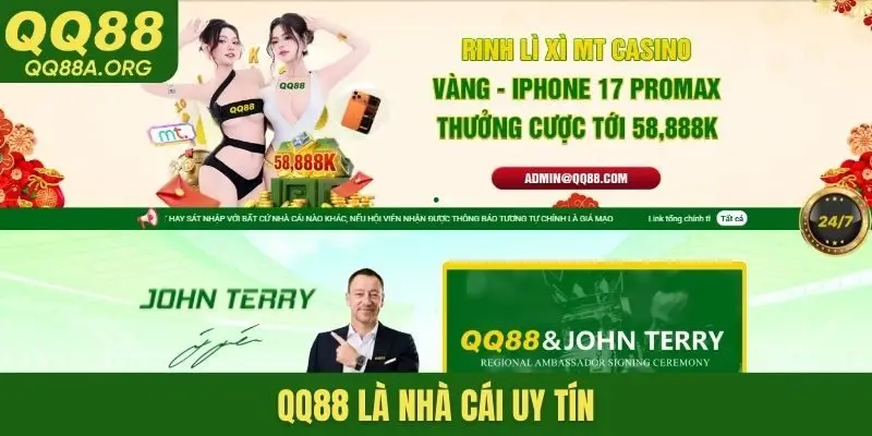 QQ88 là nhà cái uy tín