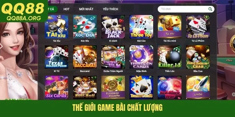 Thế giới game bài chất lượng