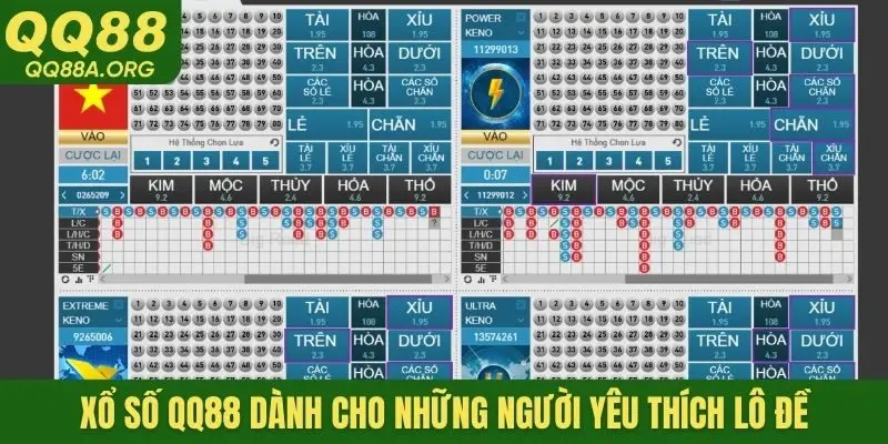 Xổ số QQ88 dành cho những người yêu thích lô đề